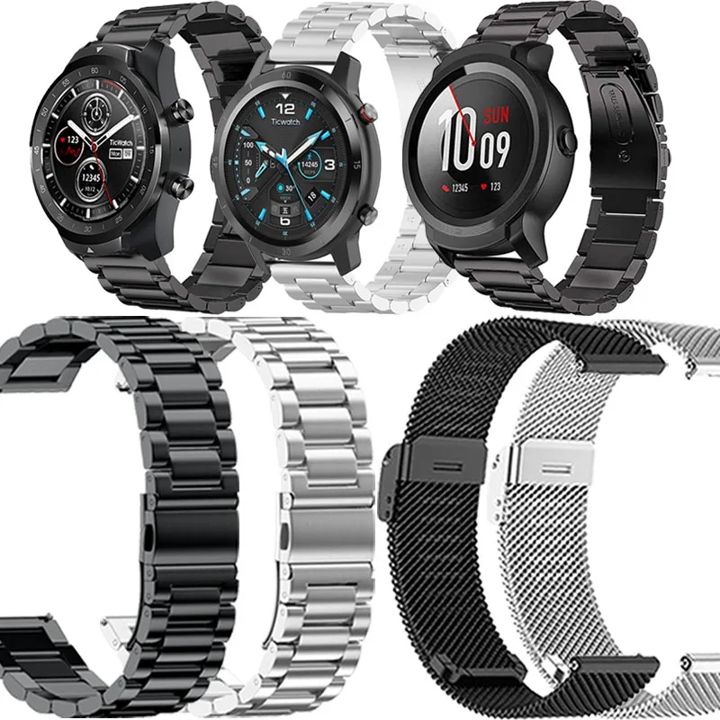 Браслет из нержавеющей стали для часов Ticwatch E2 S2 C2 E3 Gth Pro 3 GPS GTX 4G 2 E | Электроника