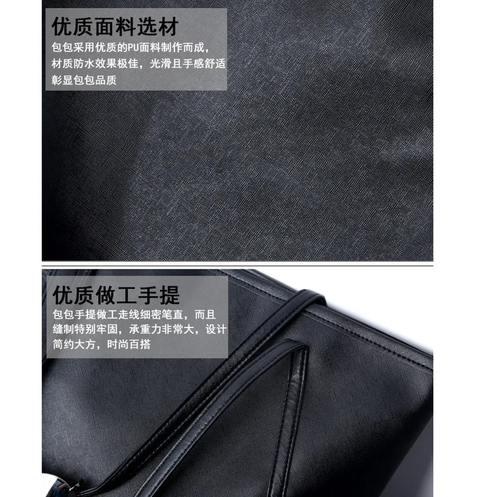 Adisputent Simple Women Shoulder Bags Large Capacity PU Leather Casual Tote Handbags For Women 2019 Shopper Bag bolsas feminina