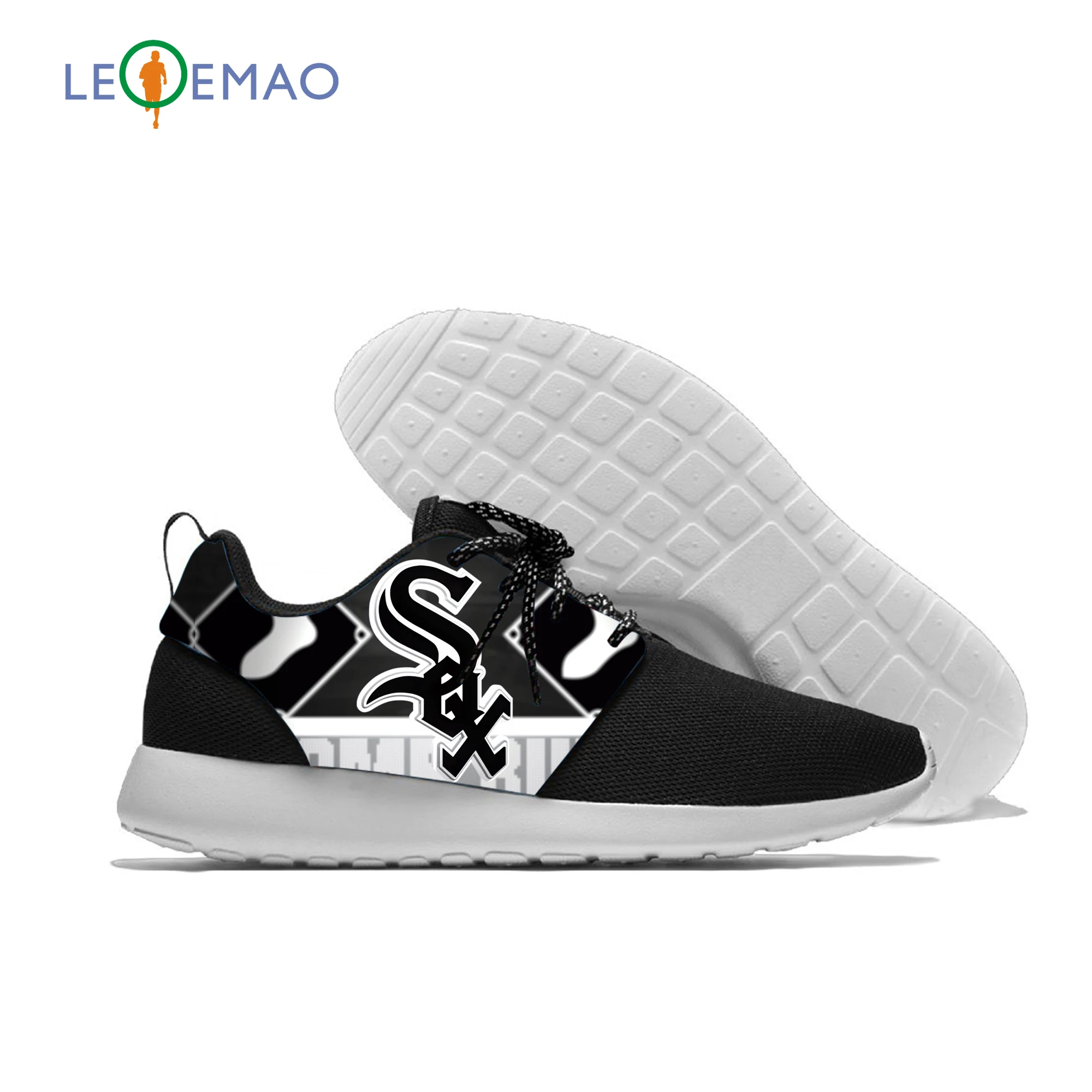 Mens Women Athletic Shoes For Custom White Sox Logo Outdoor Lawn EVA Sport To Chicago Baseball Fans | Спорт и развлечения