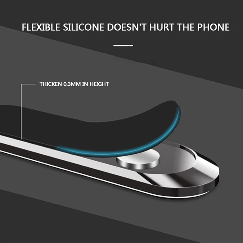 Universal Magnetic Car Phone Holder Stand - Secure In-Car Magnet Mount