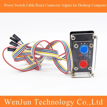 

DIY Desktop Computer Power Switch Cable Button Power Reset Button Restart LED Power Adpter