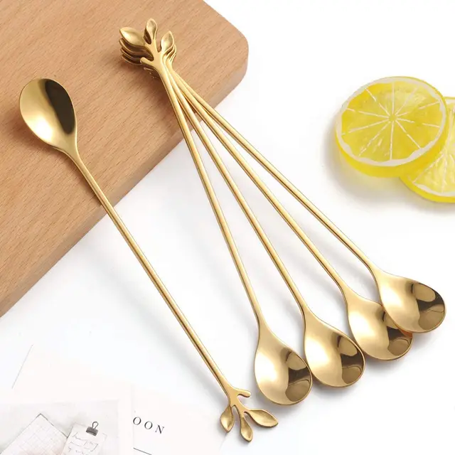 1PC Creative Stainless Steel Spoon Branch 1