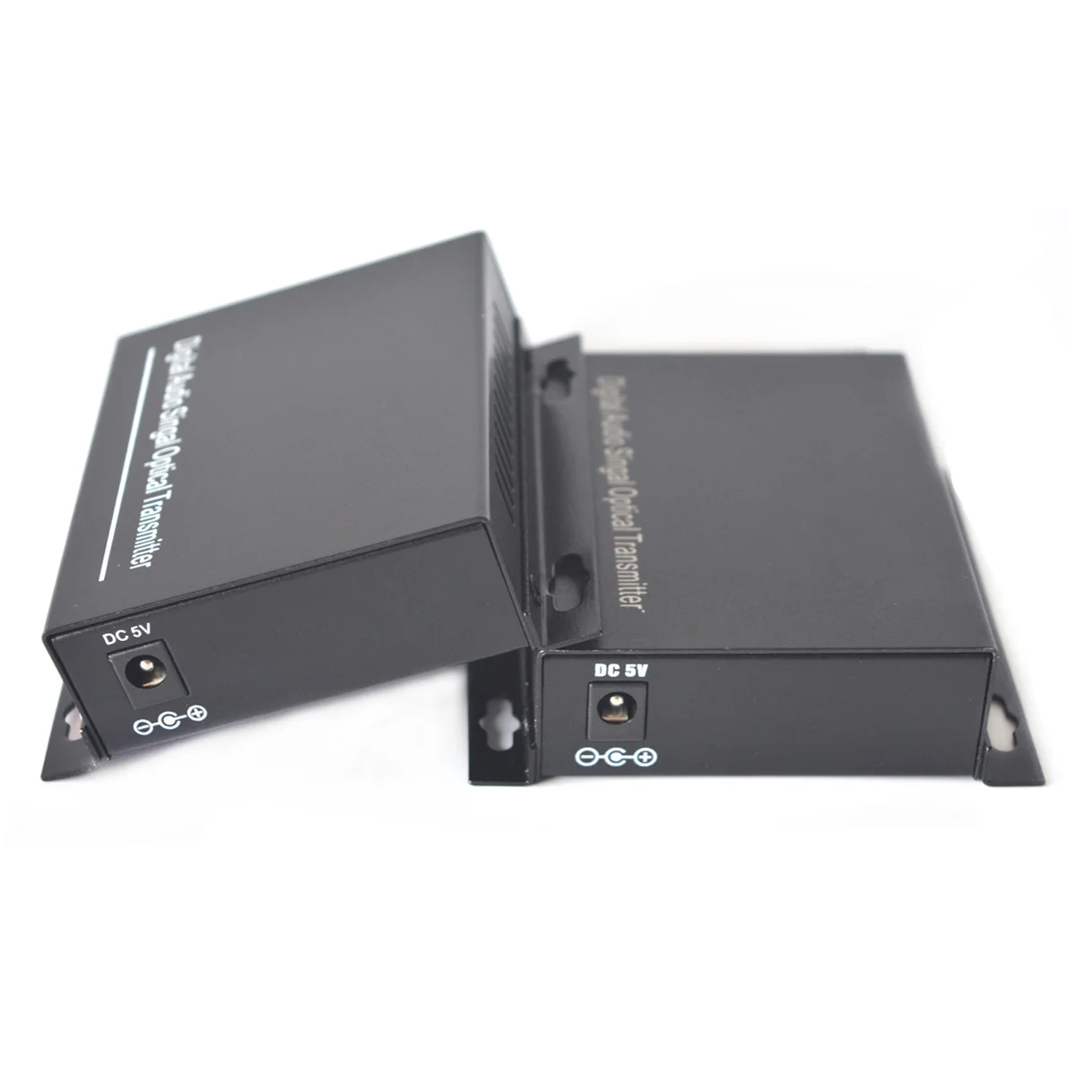 2 Ports Audio To Fiber Extender, Audio Rca Over Fiber Optic Sc Sm 20Km for Broadcasting System Intercom, 1 Tx & 1 Rx