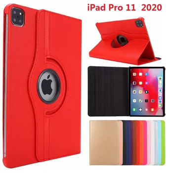 

New 360 Rotary Coque for iPad Pro 11 2020 Case Auto-Sleep Smart A2068 A2228 A2230 PU Cover For iPad Pro 11 2nd 2020 Stand Case