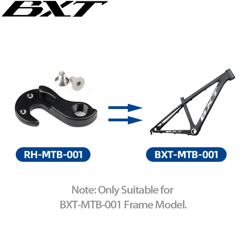 BXT Carbon Bike Frame Rear Hook Suitable for BXT-ROAD-001 BXT-ROAD-035 BXT-MTB-001 Bicycle Frame Model 9mm QR Rear Hanger bike rear hook