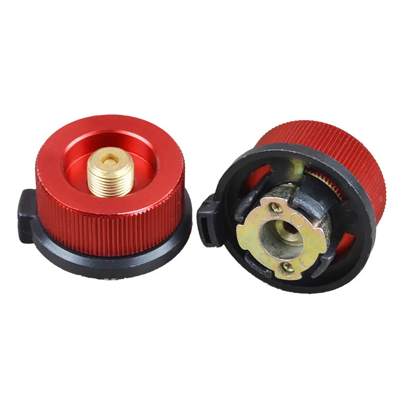 

Outdoor round converter head gas tank adapter stove self-closing type propane refill portable burner