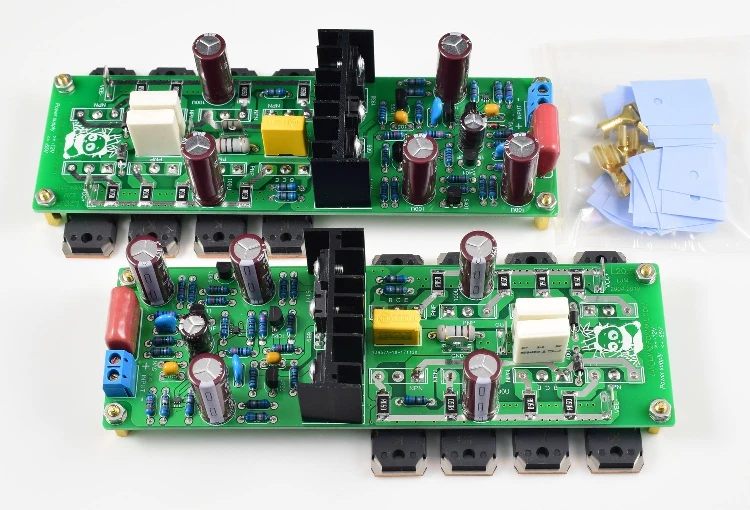 

A Pair of L20.5 Two-channel Kit HIEND Ultra-low Distortion 0.0015% AP Ultra-low Audio Amplifier Finished Board with Radiator