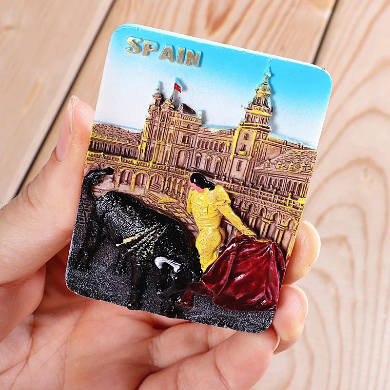 Refrigerator Stickers Greece Spain Netherlands Russia St. Petersburg Germany Berlin Spanish Prague Souvenirs Magnetic Sticker Magnetic Fridge Stickers Refrigerator Decor