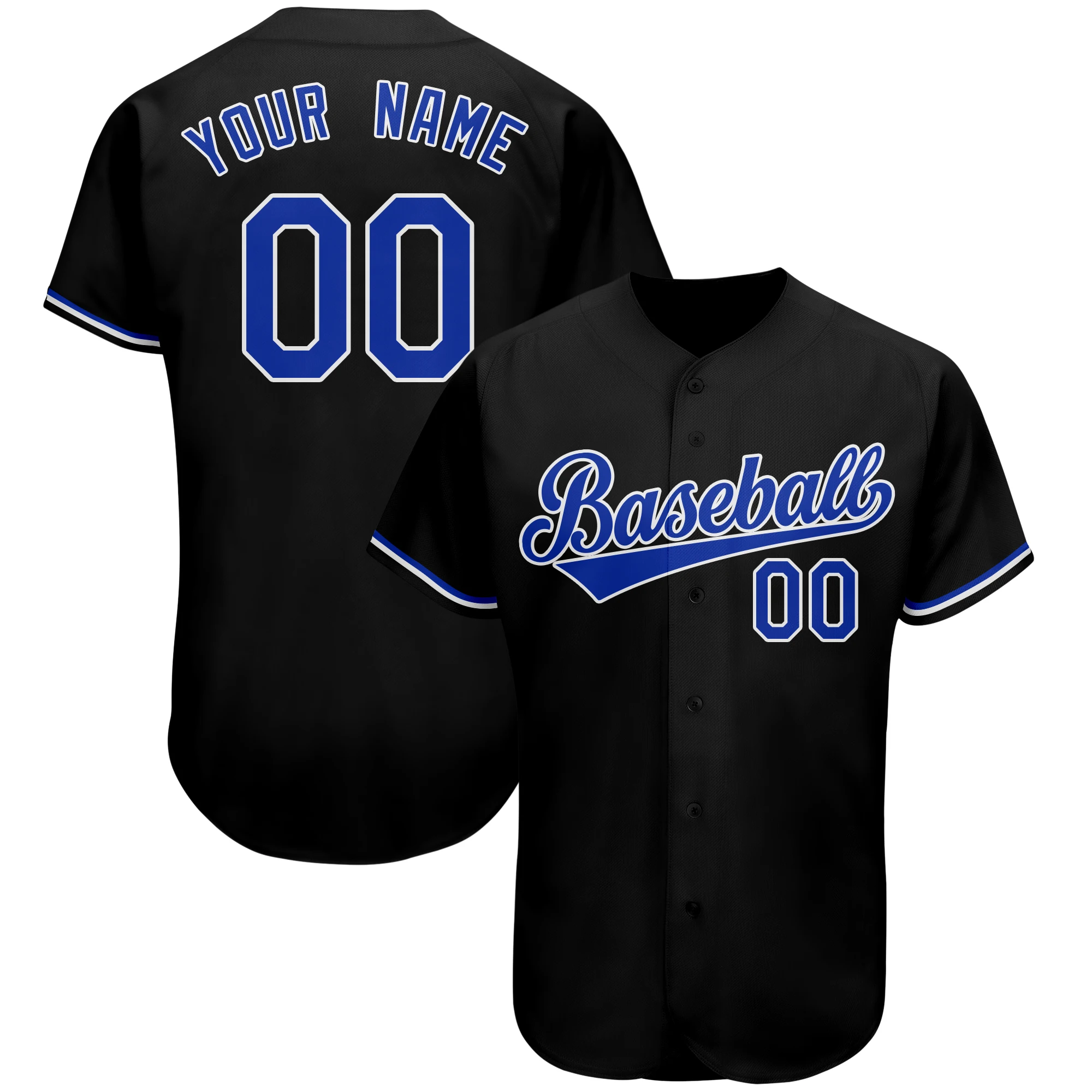 Baseball Jersey Design Embroidery Team Name Number Stitched Fashion Sports Baseball Shirt for Men/Youth Plus Size