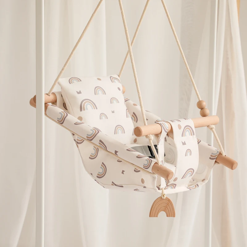 1PCS Baby Canvas Lounge Chair Swing Children's Kindergarten Toy Outdoor Play Facilities Rocking Chair Toys Rocker For Children 5