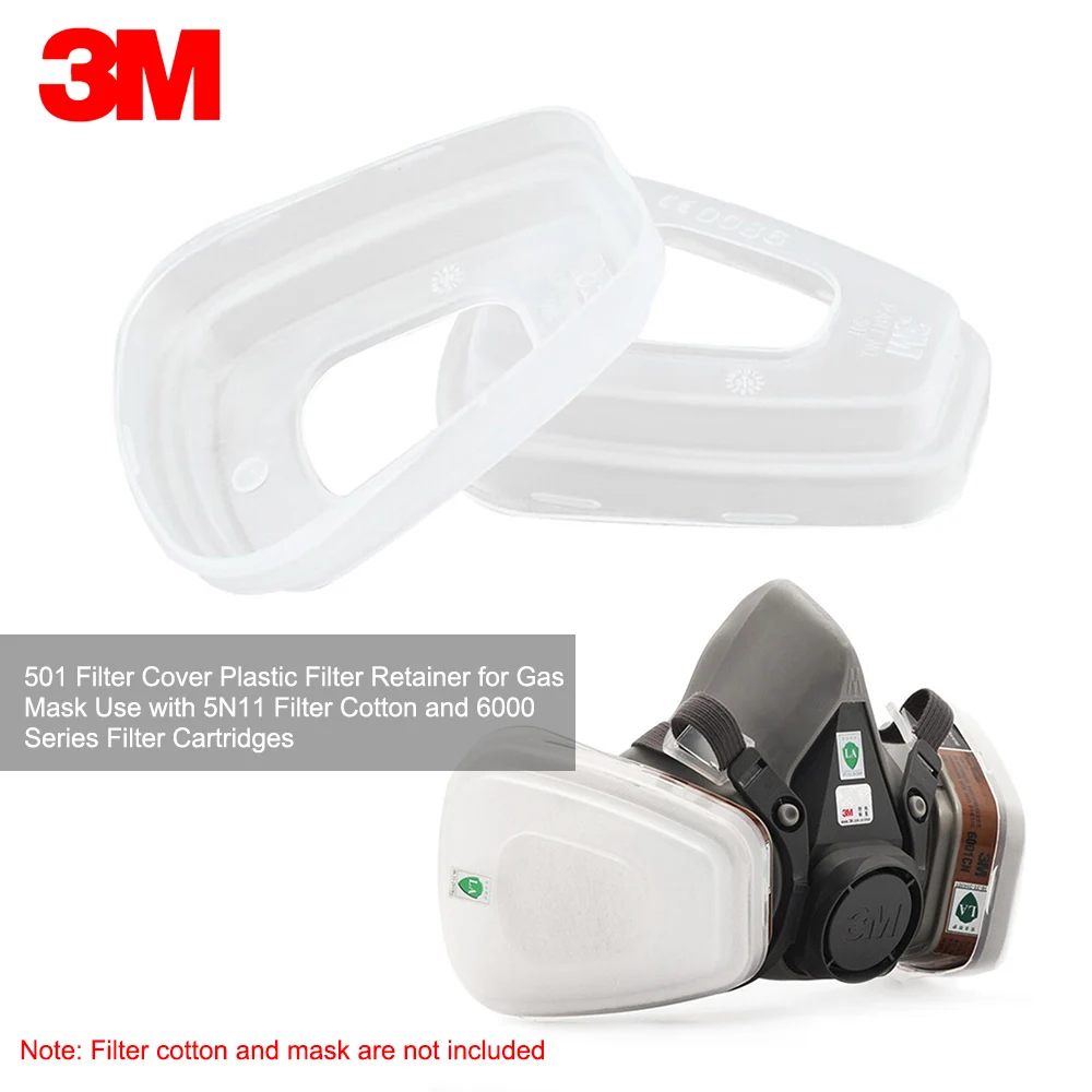 

3M 501 501 Filter Cover Plastic Filter Retainer for Gas Mask Use with 5N11 Filter Cotton and 6000 Series Filter Cartridges
