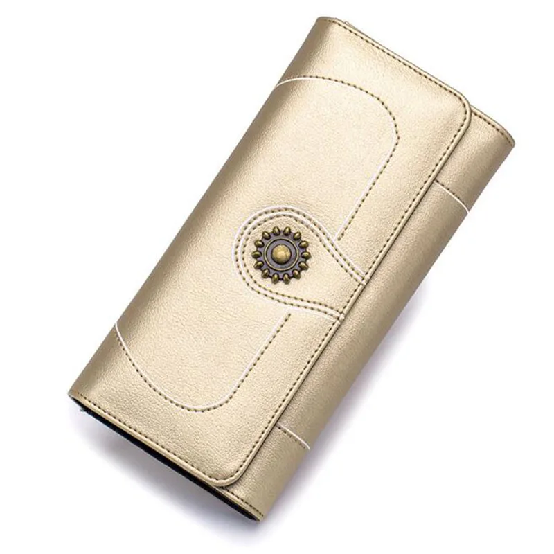 

2019 New Cowhide Ladies Genuine Leather Wallets Embossed Flower Wristlet Phone Wallet Women Designer Evening Bags