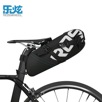 

ROSWHEEL 8L Bicycle Seatpost Bag Bike Saddle Seat Storage Pannier Cycling MTB Road Rear Pack Water tight Extendable