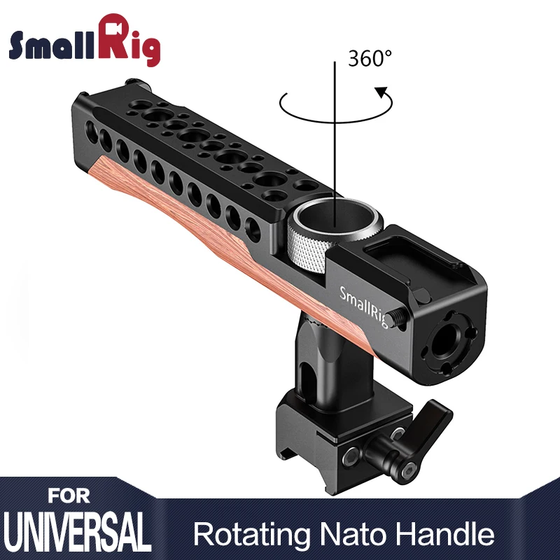  SmallRig Quick Release Rotating Nato Handle dslr camera handle stabilizer use as top handle and sid