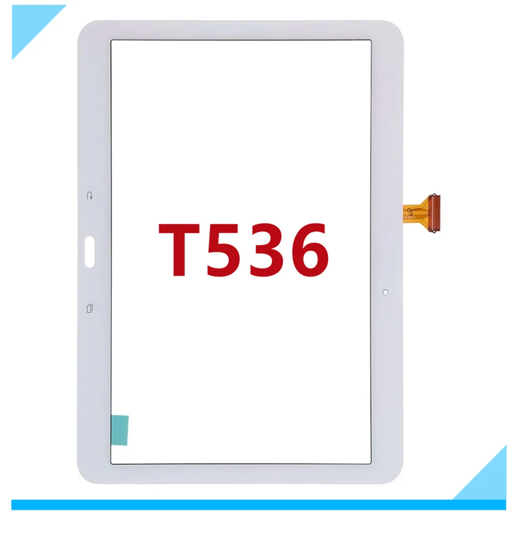 터치 스크린 디지타이저 유리 센서 패널 태블릿 PC 교체 부품, 삼성 갤럭시 10.1 인치 T536 SM-T536 10.1 인치