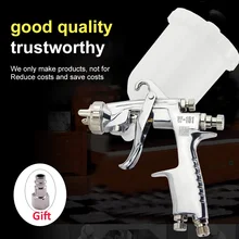 Пластик 400CC чашка пистолет-распылитель W-101 воздуха распылительный пистолет ручной пистолет распылитель 0,8/1,0/1,3/1,5/1,8 мм Высокое качество воздуха распылительный пистолет