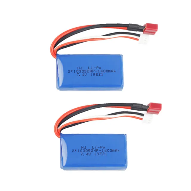 Батарея для A959-B A969-B A979-B K929-B RC грузовик запасные части 7 4 V 1400 мА/ч литий 25c 103052 1400mAh |