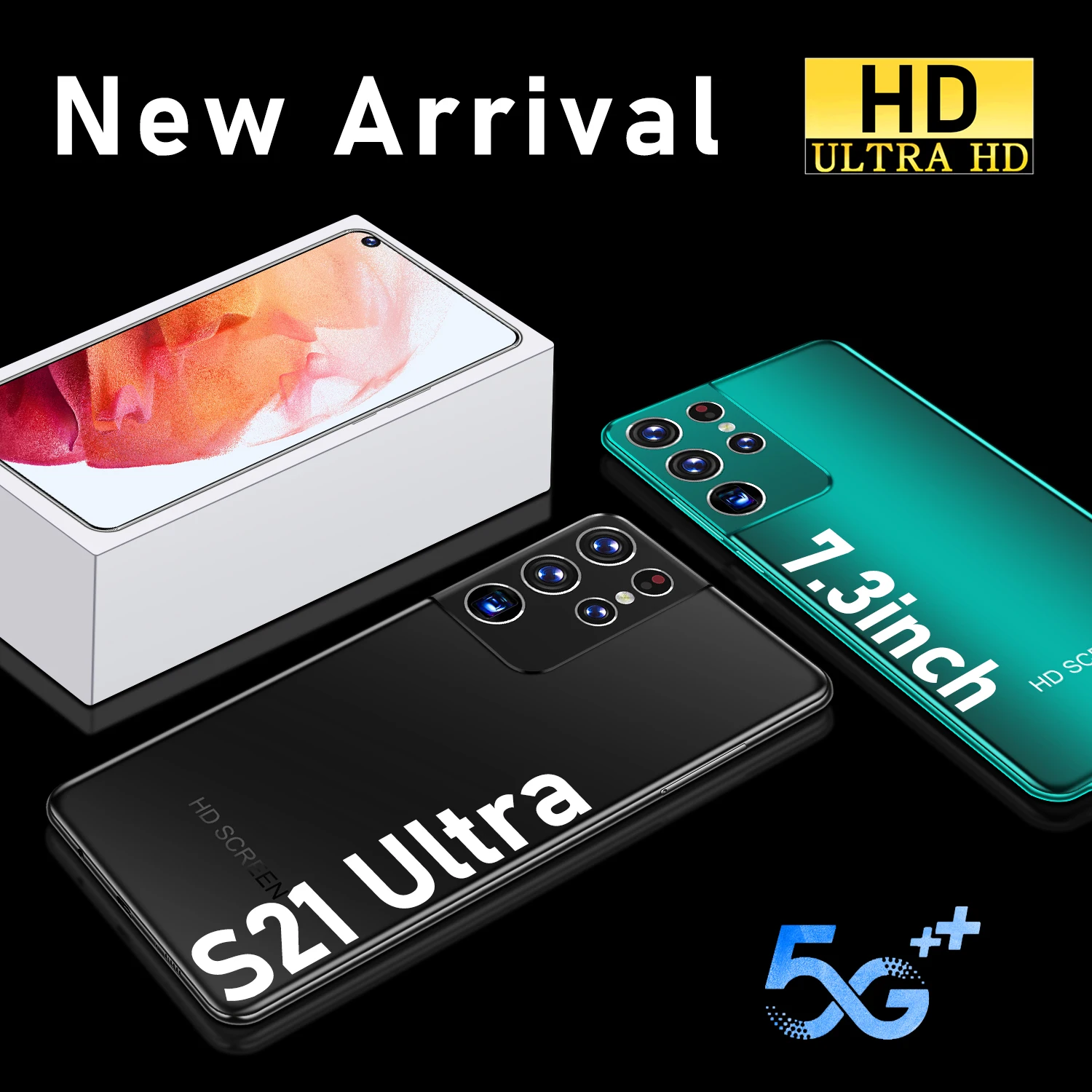 Смартфон глобальная версия S21 Ultra 7 3 дюйма Android 512 16 + 6800 ГБ мАч |