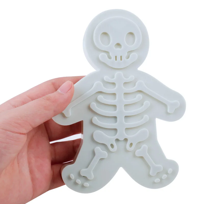 

3D Halloween Skulls Cookies Mold Cutter Biscuit Embossing Mould Sugarcraft Dessert Baking Mold for Sop Cake Decor Tool Supplies