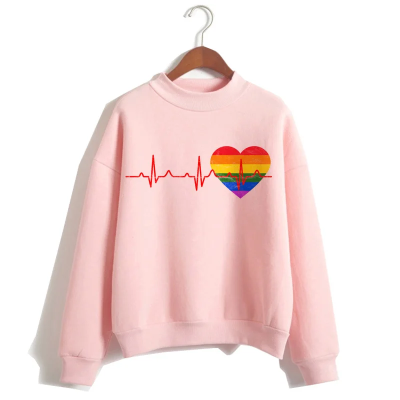 Радужный Флаг ЛГБТ любовь побеждает Би Лесбиянок Гей худи с рисунком радуги одежда толстовка love is love негабаритных Женская мода Повседневное