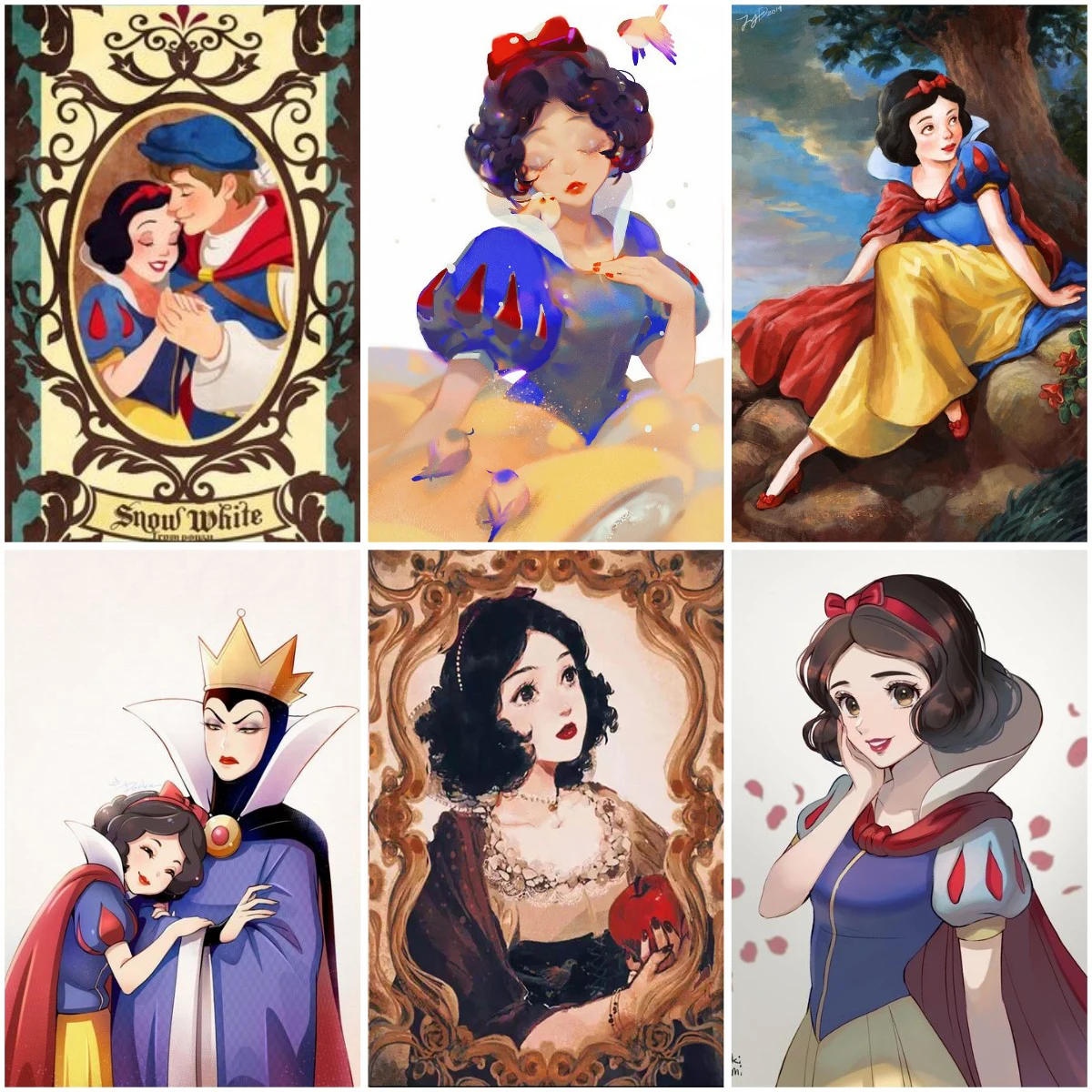 Алмазная 5D картина Белоснежка из мультфильма Disney вышивка крестиком для детей