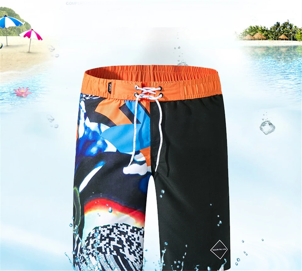 verão plus size M-3XL praia shorts verão