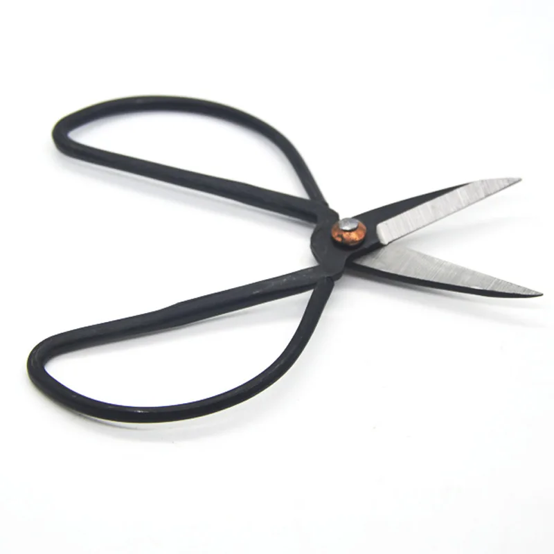 High Quality Durable 50pcs Lot Forged Carbon Steel Bonsai Scissors 121mm Copper Rivet Mini Household Antique Scissors 6