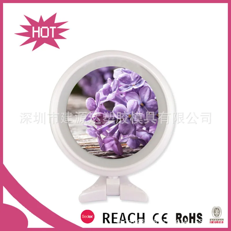 Handle Makeup Mirror Customizable Makeup Mirror Factory Manufacturers Direct Selling LED Hand-Held Mirror Exquisite Promotional