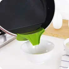 5 шт./компл. дефлектор Воронка силиконовый суп Воронка дефлектор Воронка вода круглый горшок край Кухонные гаджеты жидкая заливка инструмент для приготовления пищи