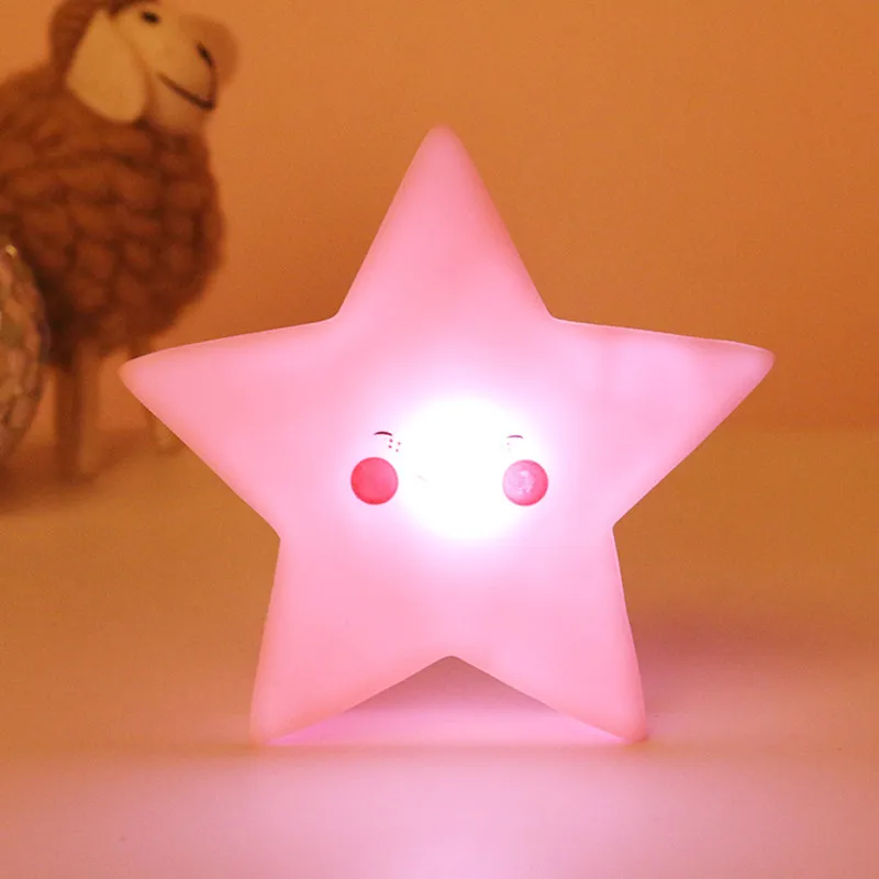 Светодиодные Звездные ночные светильники детская Ночная лампа игрушка