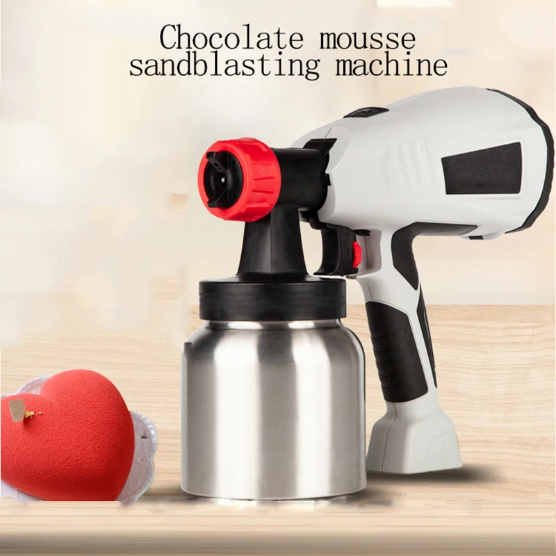 Machine de sablage au chocolat pour dessert fait à la main, décoration de gâteau, sablage spectaculaire, outils de cuisson, 600W