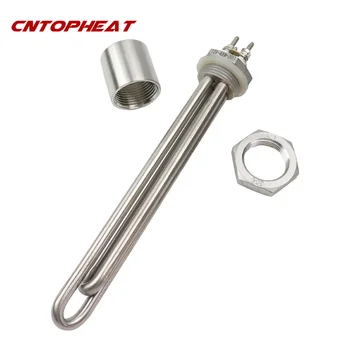 買取 DN25 12 V 400ワットdcステンレス鋼の加熱素子浸漬太陽熱温水ヒーターキャンピングカー12ボルトのヒーター