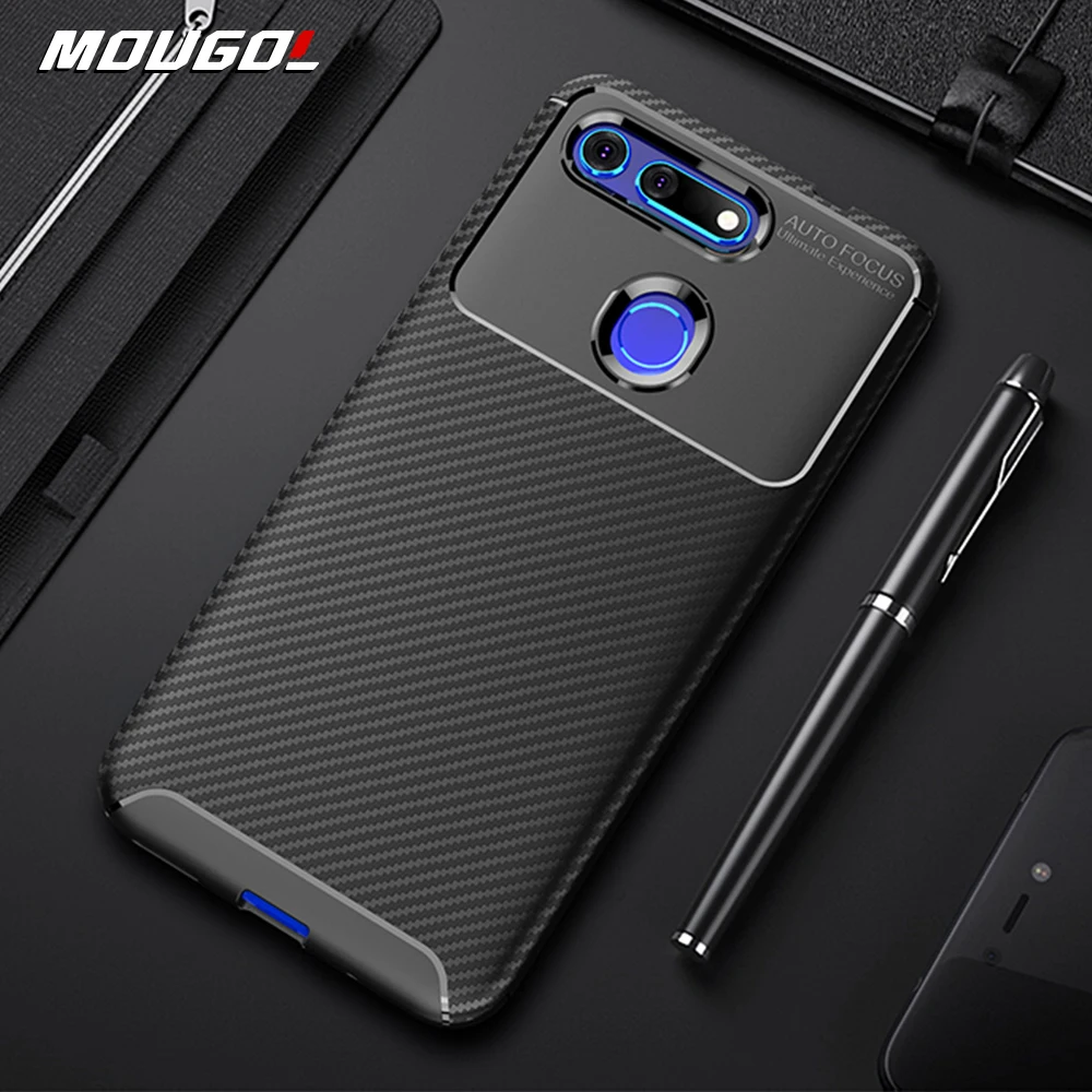 

For Honor View 20 Case Carbon Fiber Cover 360 Full Protection Phone Case For Huawei Honor V 20 View20 Cover Shockproof Bumper