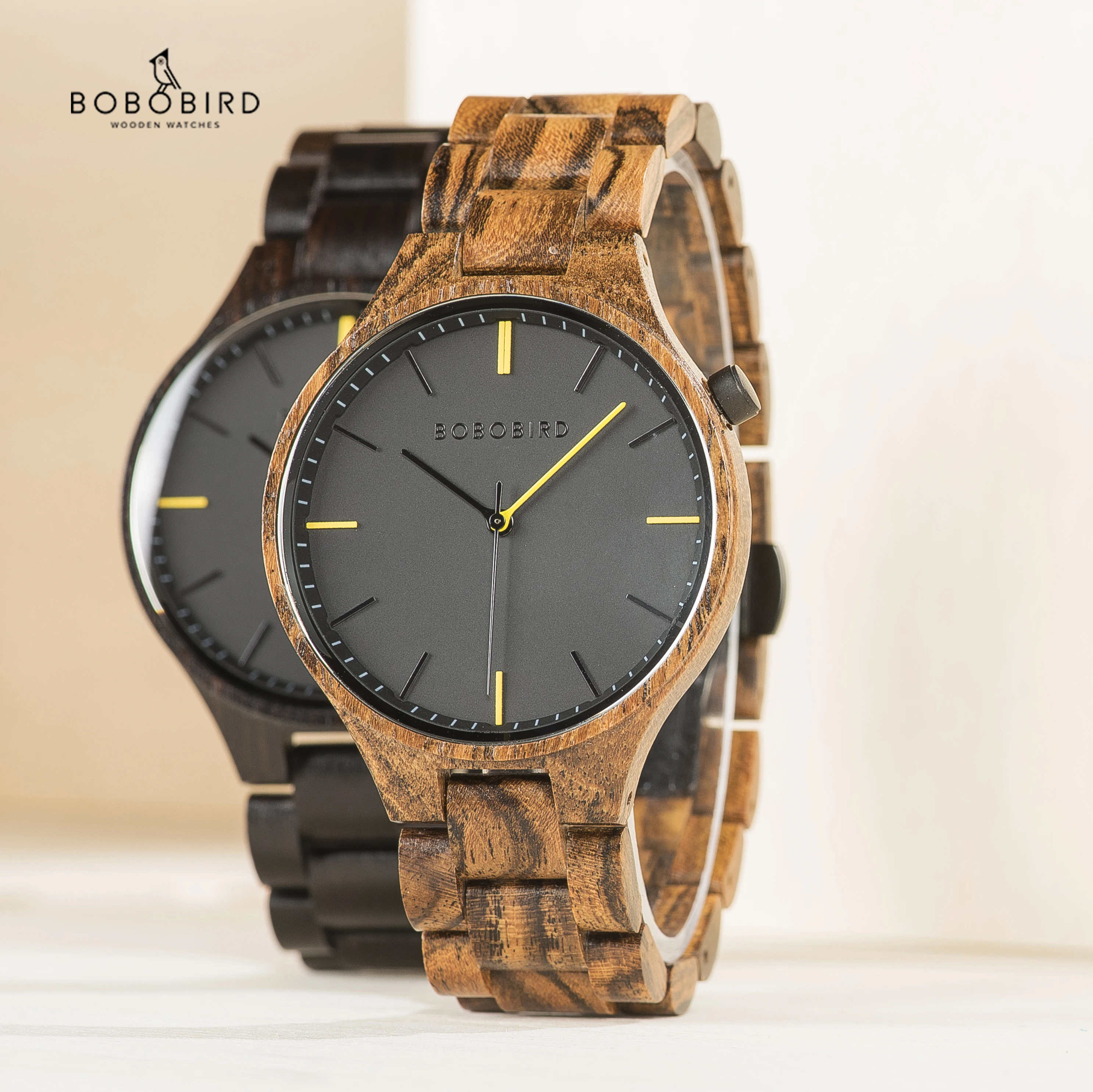 Relogio Masculino BOBO BIRD деревянные часы для мужчин Топ люксовый бренд наручные часы Мужские часы в деревянной подарочной коробке Отличные Подарки для него OEM