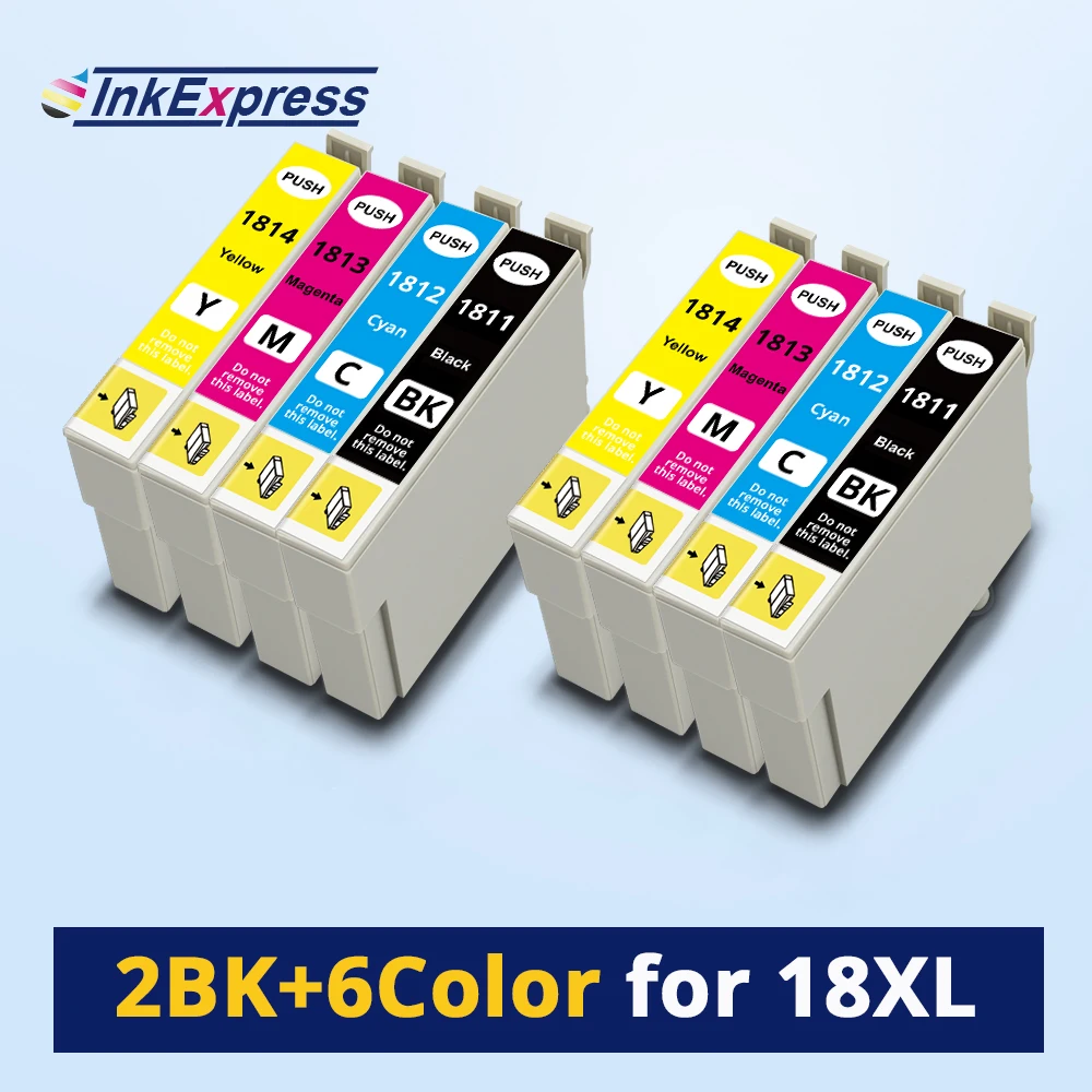 Совместимый с 8PK картридж чернилами 18XL для Epson T1811 1812 1813 T1814 бытовой проекционной