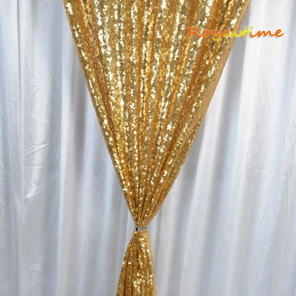 Gold Sequin Backdrop Curtain 004