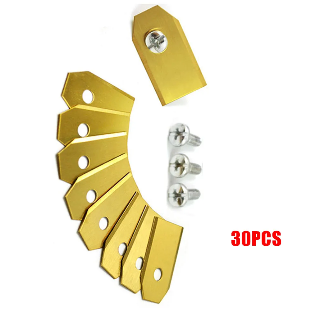 30Pcs Garden Machinery Lawn Mower Stainless Steel Blade 50-52HRC For McCulloch ROB Husqvarna Automower Gardena Robotic Lawnmower | Дом и сад