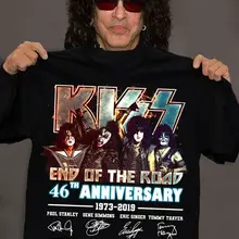 Поцелуй Группа Футболка конец дороги прощальный тур Подарок на годовщину мужская пара