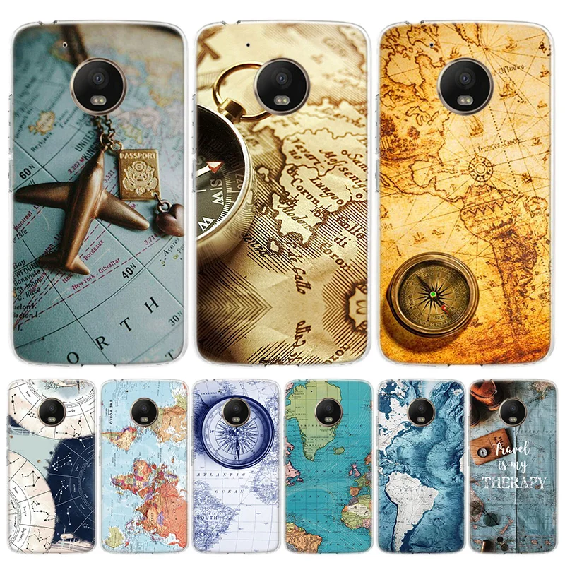 Чехол для телефона Motorola Moto G9 G8 G7 G6 G5S E6 E5 Plus Play Power EU One Action Macro Print Cover Coque | Мобильные