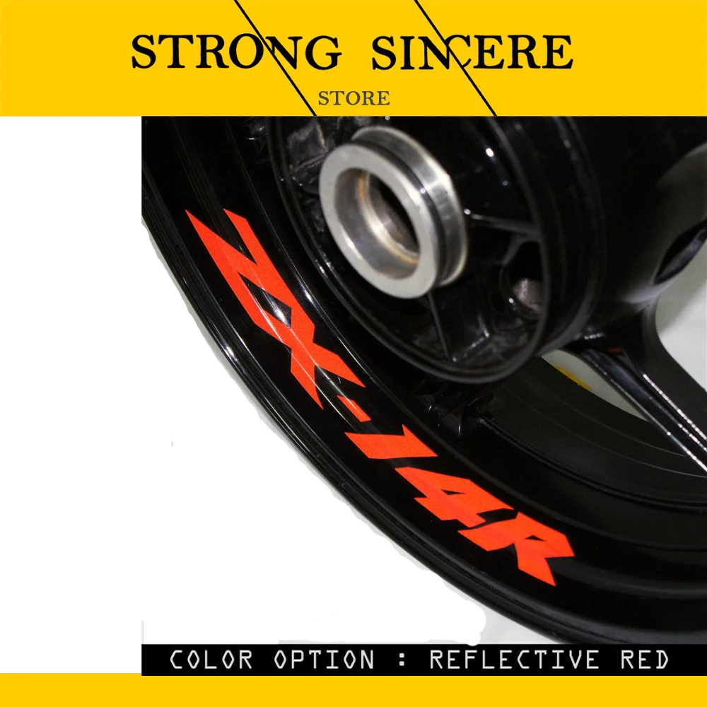 8 X CUSTOM INNER RIM DECALS WHEEL Reflective STICKERS STRIPES FIT