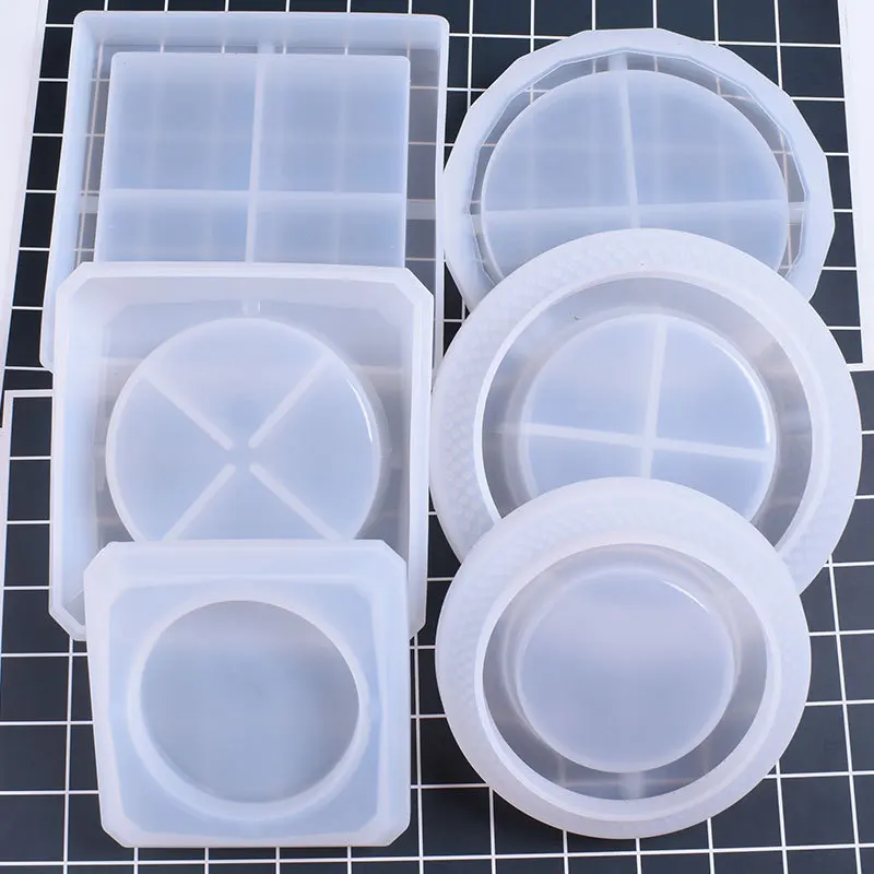 

New Transparent Silicone Round Ashtray Mould DIY Epoxy Jewelry Mold Resin Molds for Jewelry Making