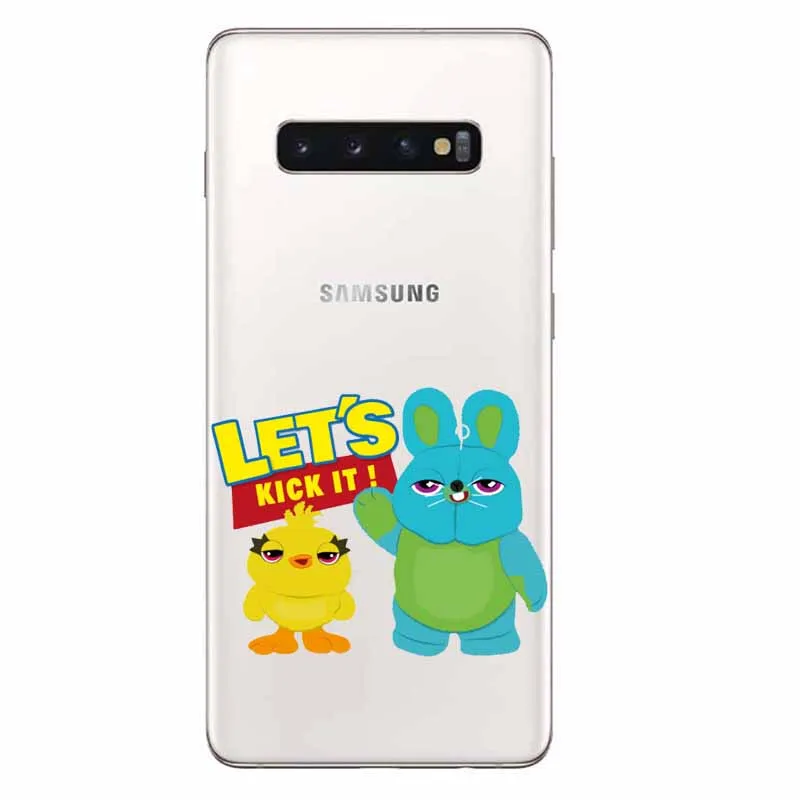 TPU Мультяшный форки чехол для телефона Samsung gаlaxy S6 7 8 9 Note 8 9 Edge забавная история игрушек Мягкая силиконовая задняя крышка с буквенным принтом Fundas Coque - Цвет: TPU