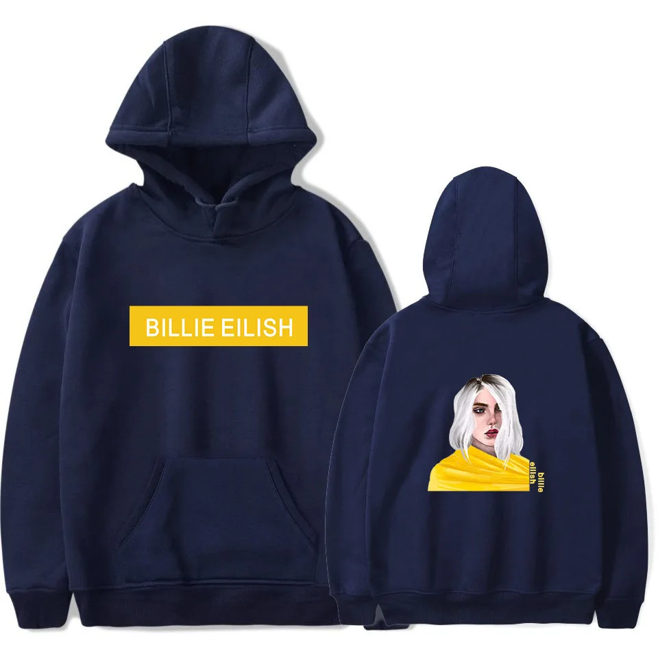 Популярные женские уличные толстовки Billie Eilish толстовка мужские повседневные толстовки с длинным рукавом хип хоп пуловеры одежда