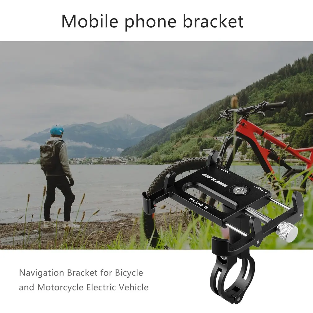 

Gub Plus 6 Aluminum Alloy 360 Degree Rotating Mobile Phone Holder Bicycle Electric Battery Car Motorcycle Mobile Phone Holder