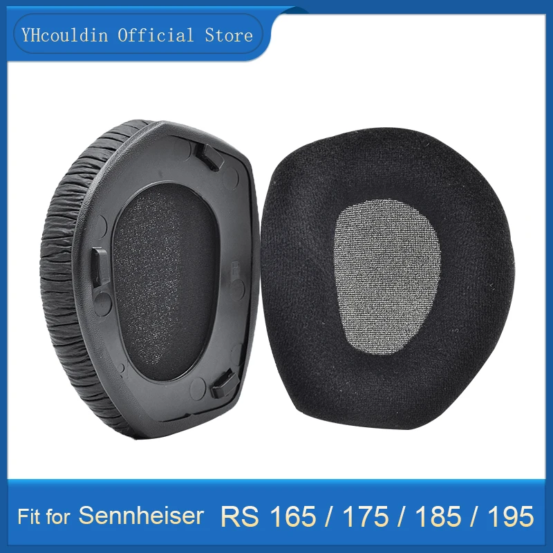 YHcouldin Ear Pads for Sennheiser RS175 Headphones RS 165 175 185 195 Velour Earpads Replacement Leatherette Head Cushions