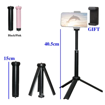 

Tripods tripe cellular phone camera mobile holder monopod stand clip extension tripod for phone trip digital mirrorless camera