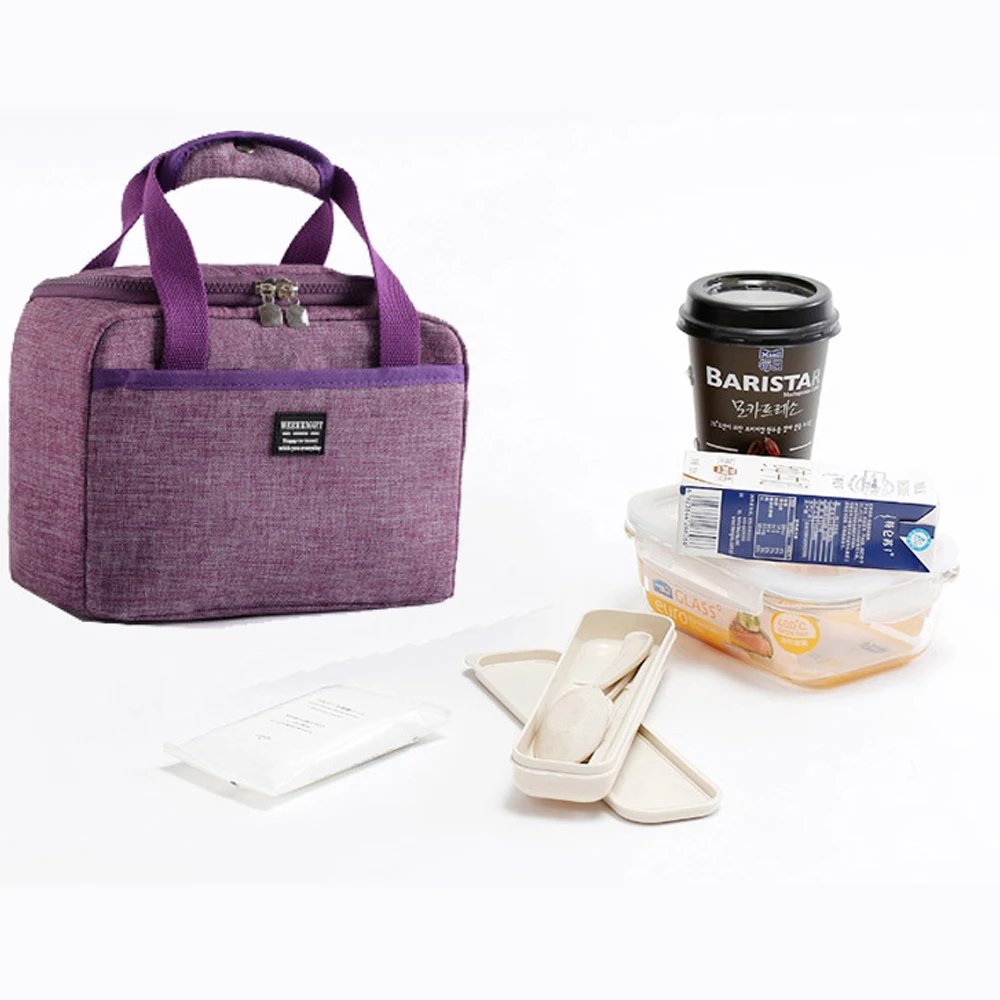 Портативная сумка для обеда, новинка, Термоизолированный Ланч-бокс, сумка-холодильник, Bento, сумка, контейнер для обеда, школьные сумки для хранения еды