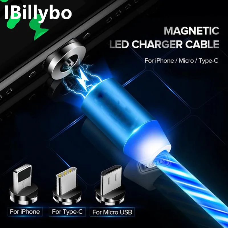 1 м Магнитный кабель Micro Usb Type C Quick Cahrger для быстрой зарядки телефона Usb-C