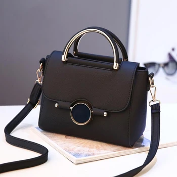 

Ladies Handbag Fashion Round Lock Simple Solid Color Sports Shoulder Messenger Bag ZF10582
