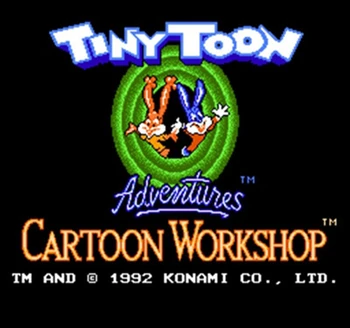 

Tiny Toon Adventures Cartoon Workshop 60 Pins English Version Game Cartridge for 8 Bit 60pin Game Console